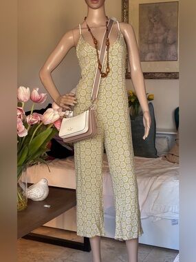 Skylar + Madison Skylar + Boho Geometric Open-Back Jumpsuit - Size S